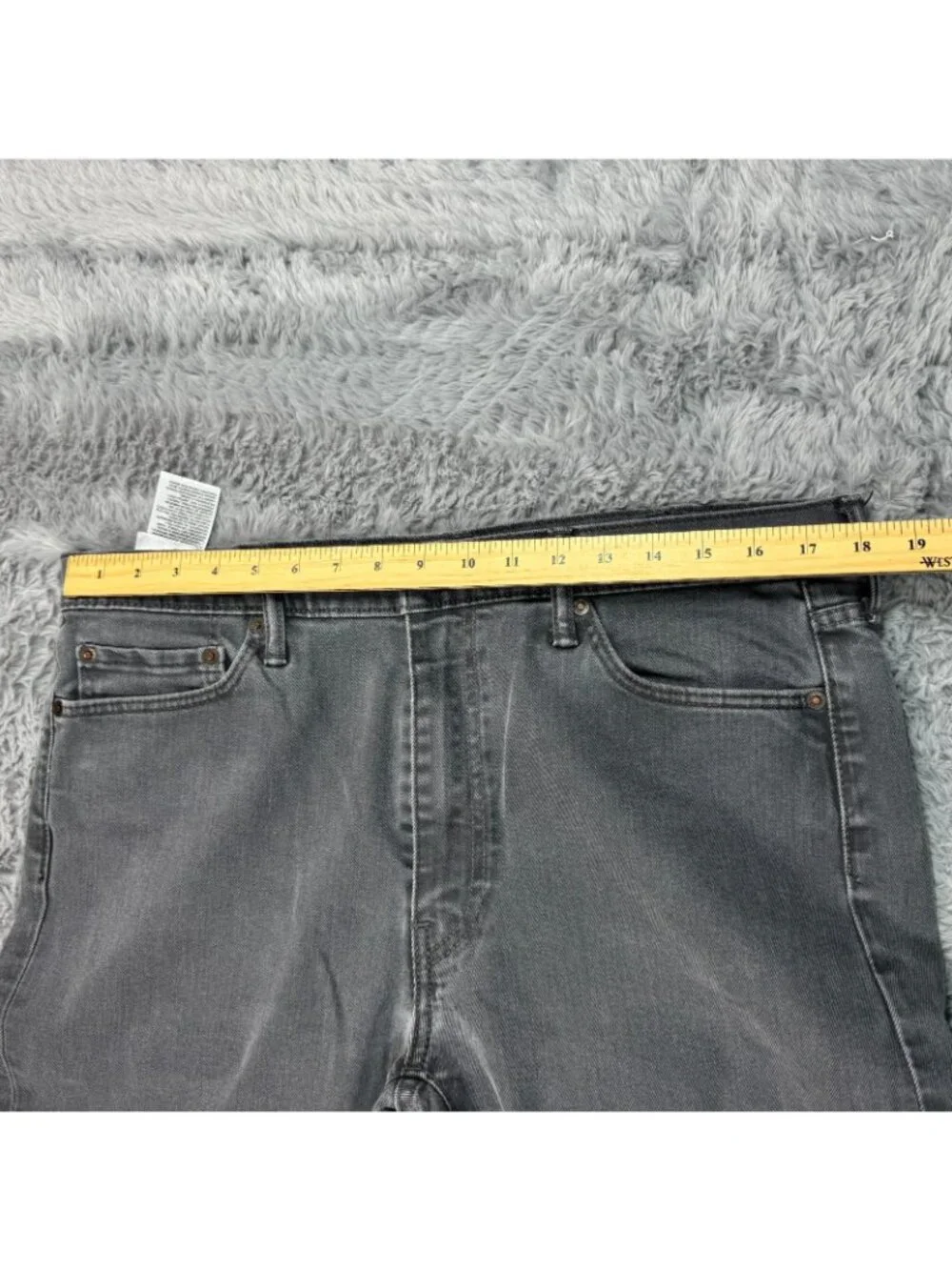 Levi's 513 Jeans Men's 38x30 Gray Cotton Denim Straight Slim Workwear Stretch